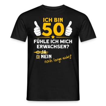 50 Jahre Geburtstag Deko Lustig 50. Geburtstag - Männer T-Shirt - Schwarz - Vorne - AI Model Male 178 light (178cm)