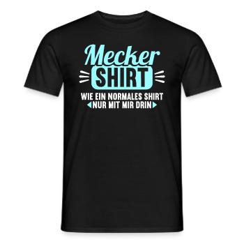 Mecker Shirt wie normales Shirt nur mit mir drin - Männer T-Shirt - Schwarz - Vorne - AI Model Male 178 light (178cm)