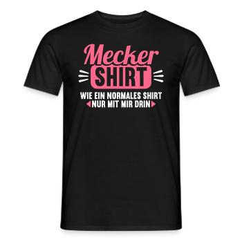 Mecker Shirt wie normales Shirt nur mit mir drin - Männer T-Shirt - Schwarz - Vorne - AI Model Male 178 light (178cm)