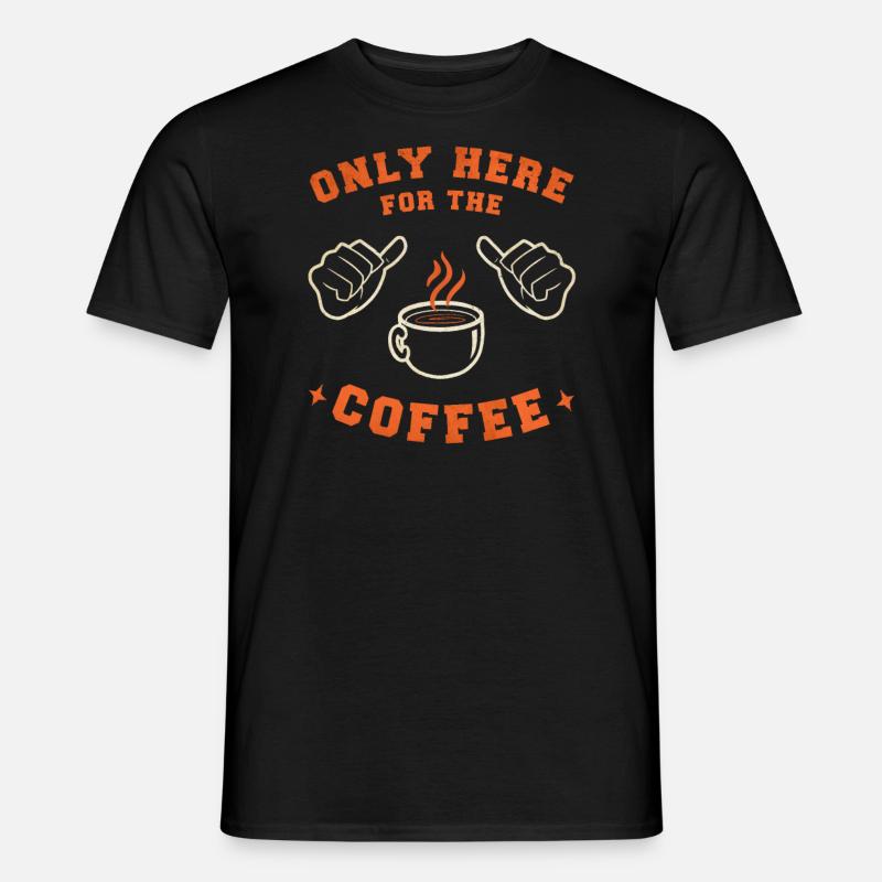 Kaffee Kaffeetrinker Kaffeeliebhaber lustige - Männer T-Shirt - Schwarz
