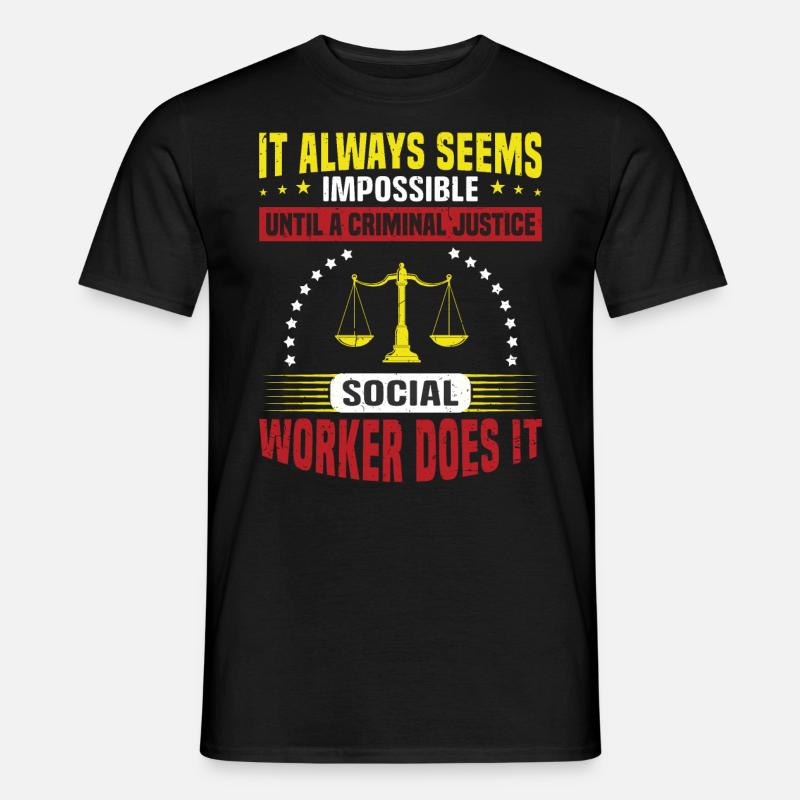 It Always Seems Impossible - Männer T-Shirt - Schwarz