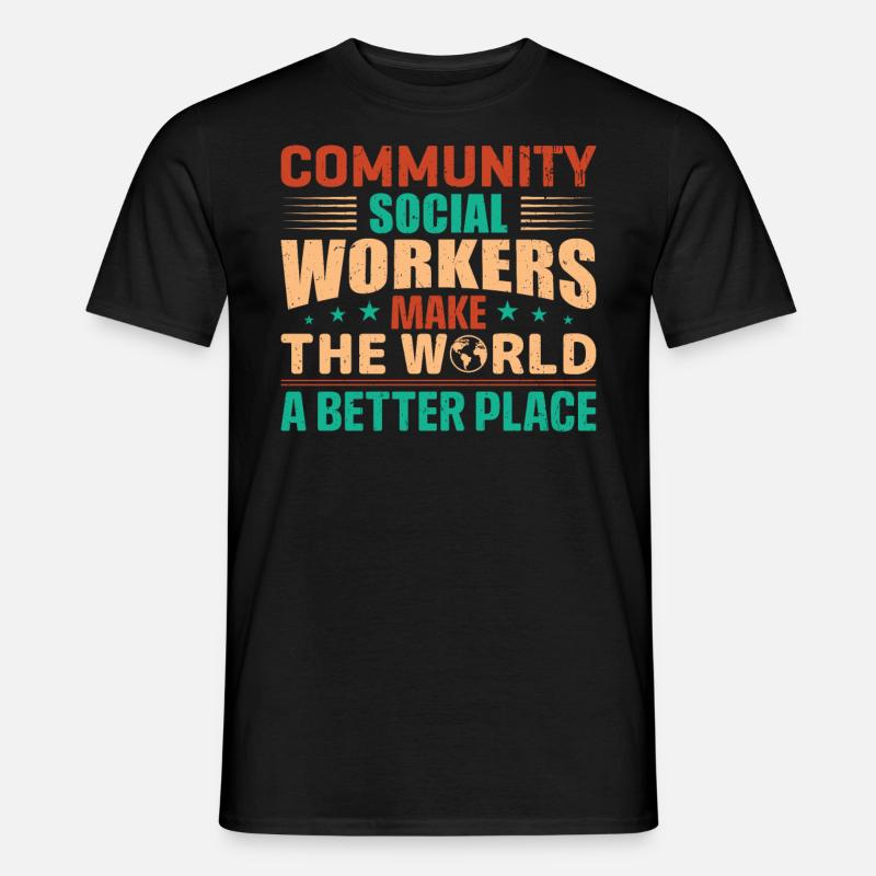 Community Social Workers - Männer T-Shirt - Schwarz