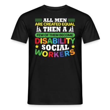 All Men Are Created Equal - Männer T-Shirt - Schwarz - Vorne - AI Model Male 178 light (178cm)