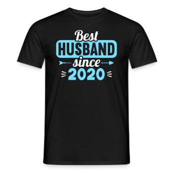 Beste Ehefrau Bester Ehemann seit 2020 - Männer T-Shirt - Schwarz - Vorne - AI Model Male 178 light (178cm)