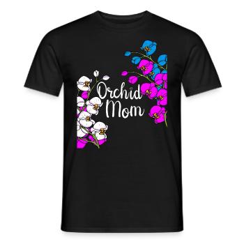 Orchidee Muttertag Geschenk Floristin Orchidee - Männer T-Shirt - Schwarz - Vorne - AI Model Male 178 light (178cm)