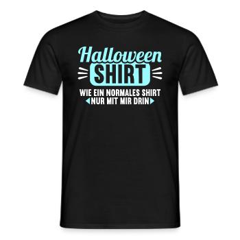 Halloween Shirt wie normales Shirt mit mir drin - Männer T-Shirt - Schwarz - Vorne - AI Model Male 178 light (178cm)