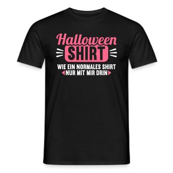 Halloween Shirt wie normales Shirt mit mir drin - Männer T-Shirt - Schwarz - Vorne - AI Model Male 178 light (178cm)