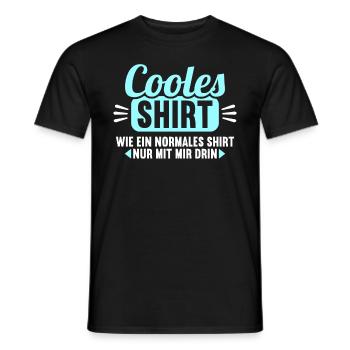 Cooles Shirt wie normales Shirt nur mit mir drin - Männer T-Shirt - Schwarz - Vorne - AI Model Male 178 light (178cm)