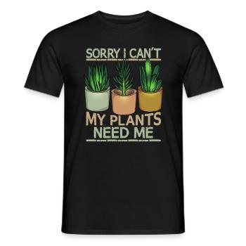 Pflanzen Liebhaber Florist Geschenk Frauen Pflanze - Männer T-Shirt - Schwarz - Vorne - AI Model Male 178 light (178cm)