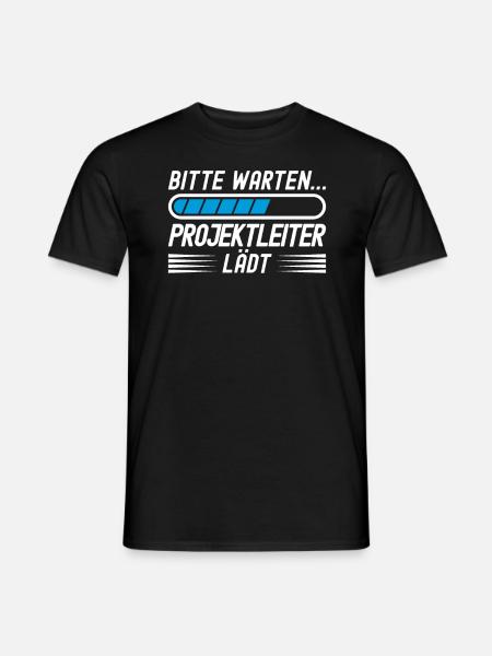 Bitte Warten...Projektleiter Lädt - Männer T-Shirt - Schwarz