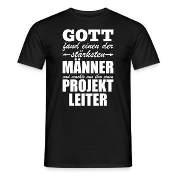 Gott Fand Einen Der Stärksten Männer - Männer T-Shirt - Schwarz - Vorne - AI Model Male 178 light (178cm)