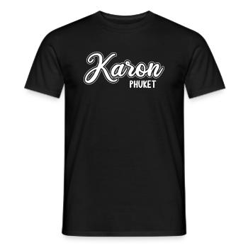 Vintage Thaïlande Asie Coucher de soleil Phuket Karon - T-shirt homme - noir - Devant - AI Model Male 178 light (178cm)