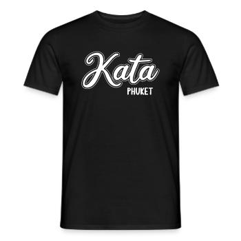 Vintage Thailand Asia Sunset Phuket Kata - Männer T-Shirt - Schwarz - Vorne - AI Model Male 178 light (178cm)