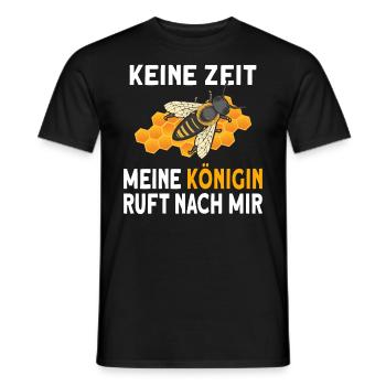 Bienen | Königin ruft | Hobbyimker Bienenzüchter - Männer T-Shirt - Schwarz - Vorne - AI Model Male 178 light (178cm)
