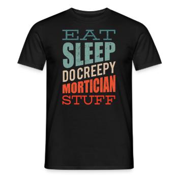 Bestattungsfachkraft Friedhofsgärtner Friedhof - Männer T-Shirt - Schwarz - Vorne - AI Model Male 178 light (178cm)