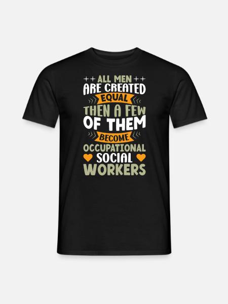 All Men Are Created Equal - Männer T-Shirt - Schwarz