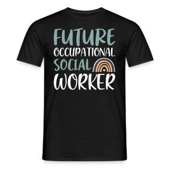 Future Occupational Social Worker - Männer T-Shirt - Schwarz - Vorne - AI Model Male 178 light (178cm)