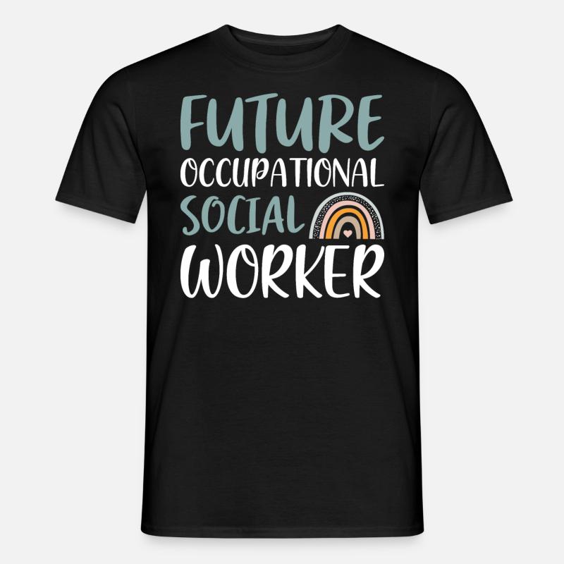 Future Occupational Social Worker - Männer T-Shirt - Schwarz