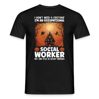 I Am An Occupational Social Worker - Männer T-Shirt - Schwarz - Vorne - AI Model Male 178 light (178cm)