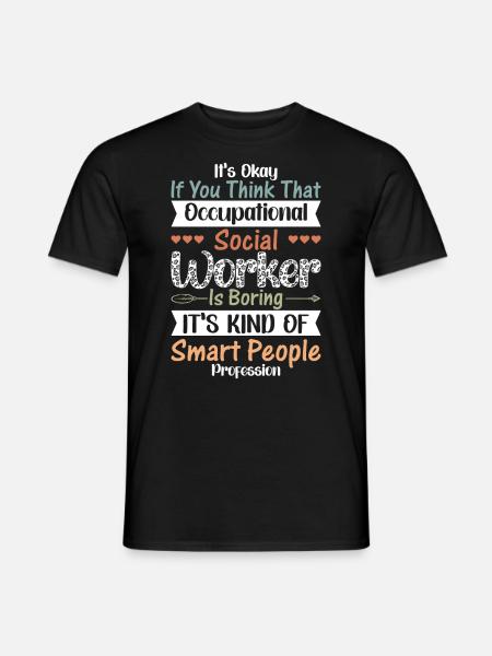 Occupational Worker Smart Profession - Männer T-Shirt - Schwarz