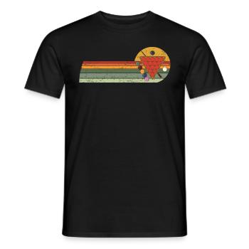 Jeu de snooker gamer Table de snooker Balles de snooker - T-shirt homme - noir - Devant - AI Model Male 178 light (178cm)