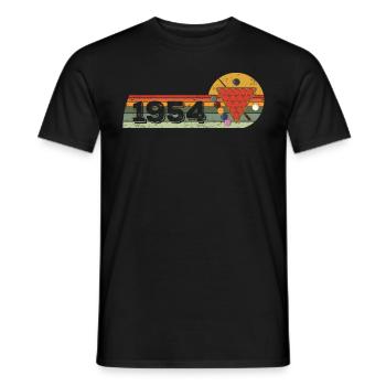 Snooker Snooker player born 1954 Birthday - Men's T-Shirt - black - Front - AI Model Male 178 light (178cm)