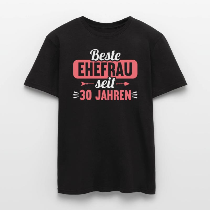 Beste Ehefrau Bester Ehemann seit 30 Jahren Männer T-Shirt