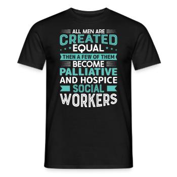 All Men Are Created Equal - Männer T-Shirt - Schwarz - Vorne - AI Model Male 178 light (178cm)