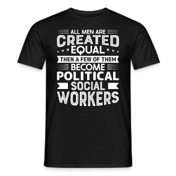 All Men Are Created Equal - Männer T-Shirt - Schwarz - Vorne - AI Model Male 178 light (178cm)
