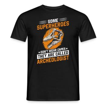 Archaeology Job Profession Work Archaeologist - Men's T-Shirt - black - Front - AI Model Male 178 light (178cm)