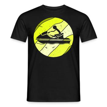 Jetski Retro - Men's T-Shirt - black - Front - AI Model Male 178 light (178cm)