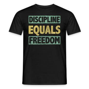 Motivate Inspire Encouragement Positivity Slogan - Men's T-Shirt - black - Front - AI Model Male 178 light (178cm)