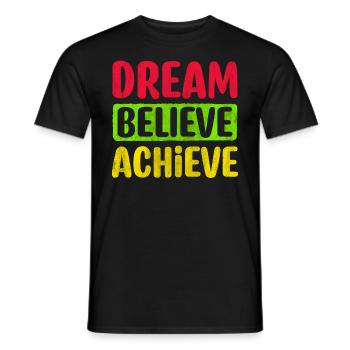 Motivate Inspire Encouragement Positivity Slogan - Männer T-Shirt - Schwarz - Vorne - AI Model Male 178 light (178cm)
