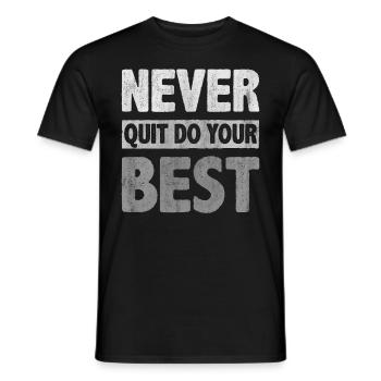 Motivate Inspire Encouragement Positivity Slogan - Männer T-Shirt - Schwarz - Vorne - AI Model Male 178 light (178cm)
