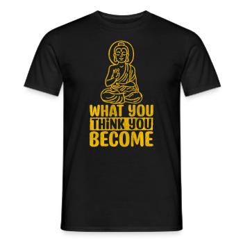 Motivate Inspire Encouragement Positivity Slogan - Men's T-Shirt - black - Front - AI Model Male 178 light (178cm)