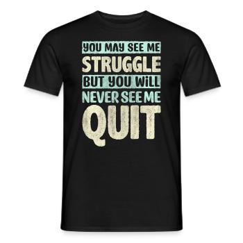 Motivate Inspire Encouragement Positivity Slogan - Männer T-Shirt - Schwarz - Vorne - AI Model Male 178 light (178cm)