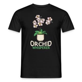 Orchidee Geschenk Frauen Blume Floristin Orchidee - Männer T-Shirt - Schwarz - Vorne - AI Model Male 178 light (178cm)