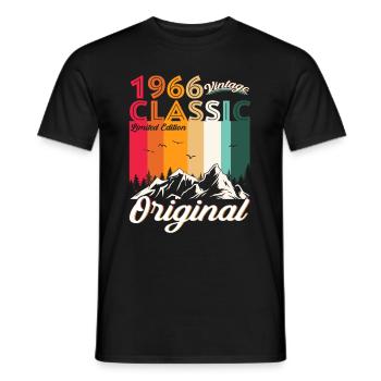 Original 1966 56th Birthday Gift Hommes - T-shirt homme - noir - Devant - AI Model Male 178 light (178cm)