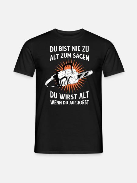 Motorsäge - Wald - Kettensäge - Holzfäller - Männer T-Shirt - Schwarz