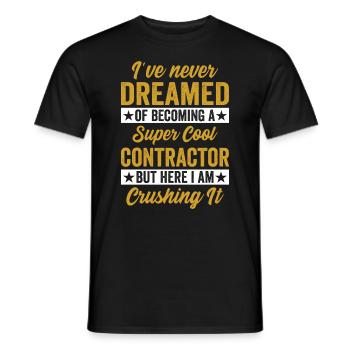Entrepreneur général Construction Bricoleur Constructeur - T-shirt homme - noir - Devant - AI Model Male 178 light (178cm)