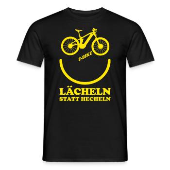 MTB Mountainbike Cyclocross Gravel-Bike - Männer T-Shirt - Schwarz - Vorne - AI Model Male 178 light (178cm)