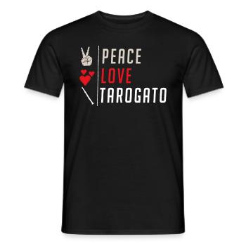 Peace Love Tarogato Musical Instrument - Männer T-Shirt - Schwarz - Vorne - AI Model Male 178 light (178cm)
