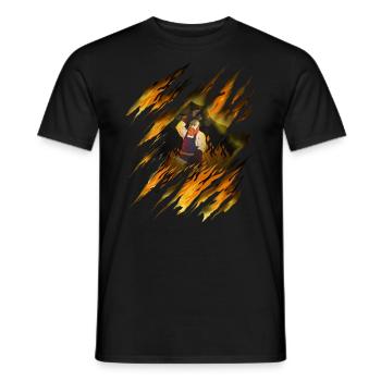 Pferde-Schmiede Hufeisen Pferdeschmied Werkzeuge - Männer T-Shirt - Schwarz - Vorne - AI Model Male 178 light (178cm)