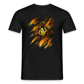 Soudeurs soudeuse machine soudeur - T-shirt homme - noir - Devant - AI Model Male 178 light (178cm)