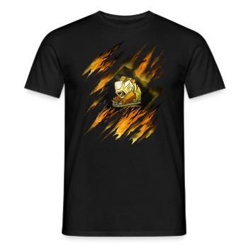 Soudeurs soudeuse machine soudeur - T-shirt homme - noir - Devant - AI Model Male 178 light (178cm)