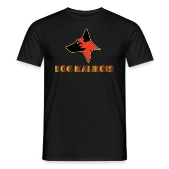 Malinois Hund - Männer T-Shirt - Schwarz - Vorne - AI Model Male 178 light (178cm)