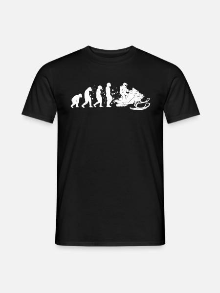 Snowmobile driver Snowmobile Evolution - Men's T-Shirt - black