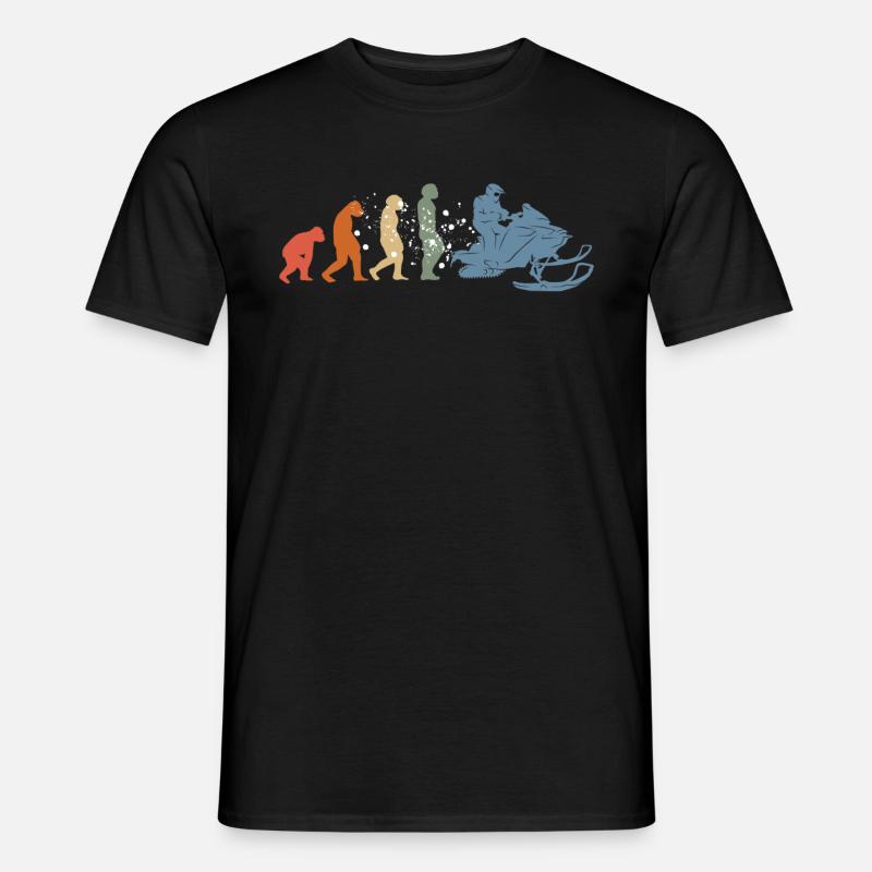 Conducteur de motoneige Snowmobile Evolution - T-shirt homme - noir