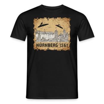Nuremberg Skyline City Tour Nuremberg Skyline - T-shirt homme - noir - Devant - AI Model Male 178 light (178cm)
