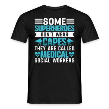 Medical Social Worker Occupation Job Hospital - Männer T-Shirt - Schwarz - Vorne - AI Model Male 178 light (178cm)